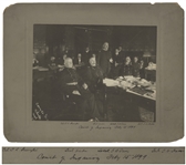 Large 9.5 x 7.5 Photograph From 1899 Documenting the Military Court of Inquiry Convened to Investigate the Embalmed Beef Scandal, Exposing the Chicago Meatpacking Industry